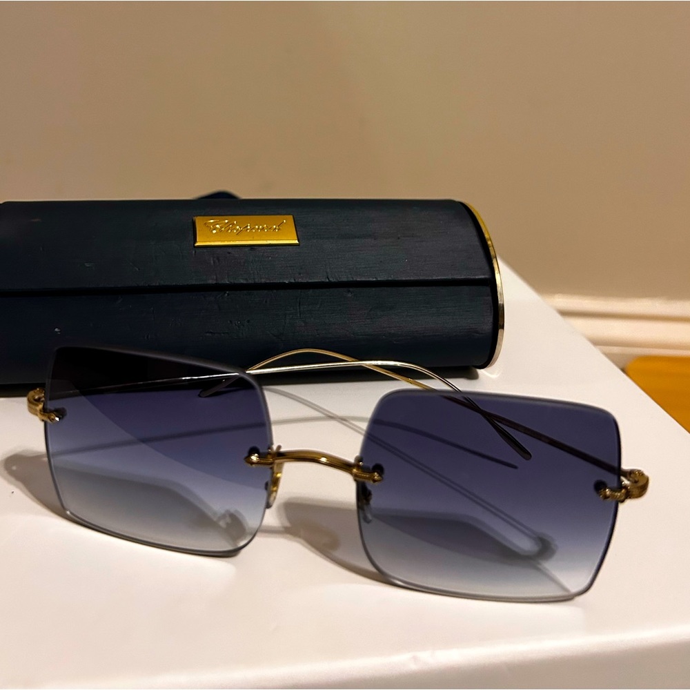 Oliver People’s Gradient Blue Tinted Sunglasses